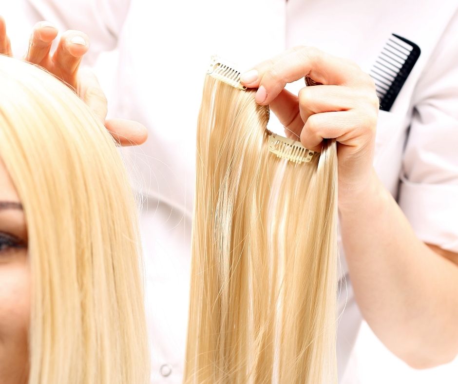 Come indossare le clip extensions